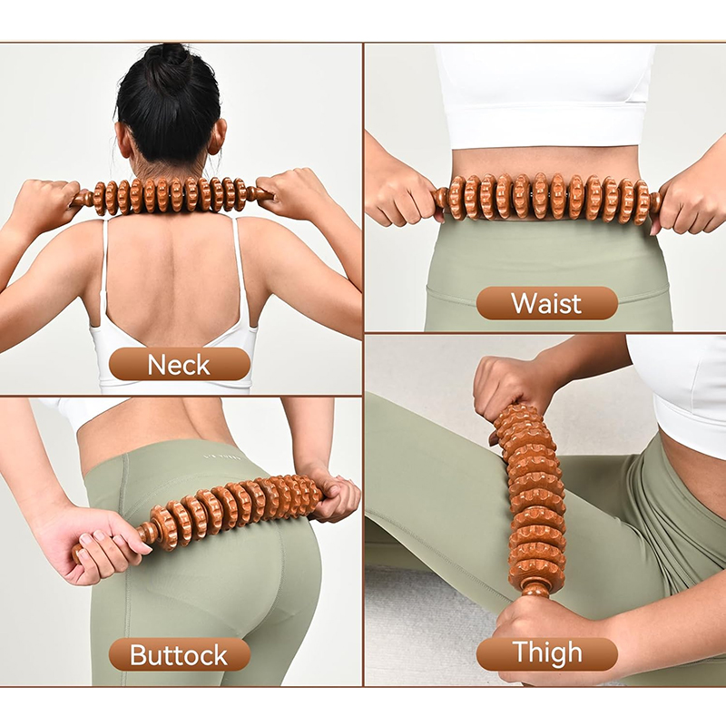 Premium Wooden Massage Roller – Anti-Cellulite and Lymphatic Drainage Tool for Maderotherapy